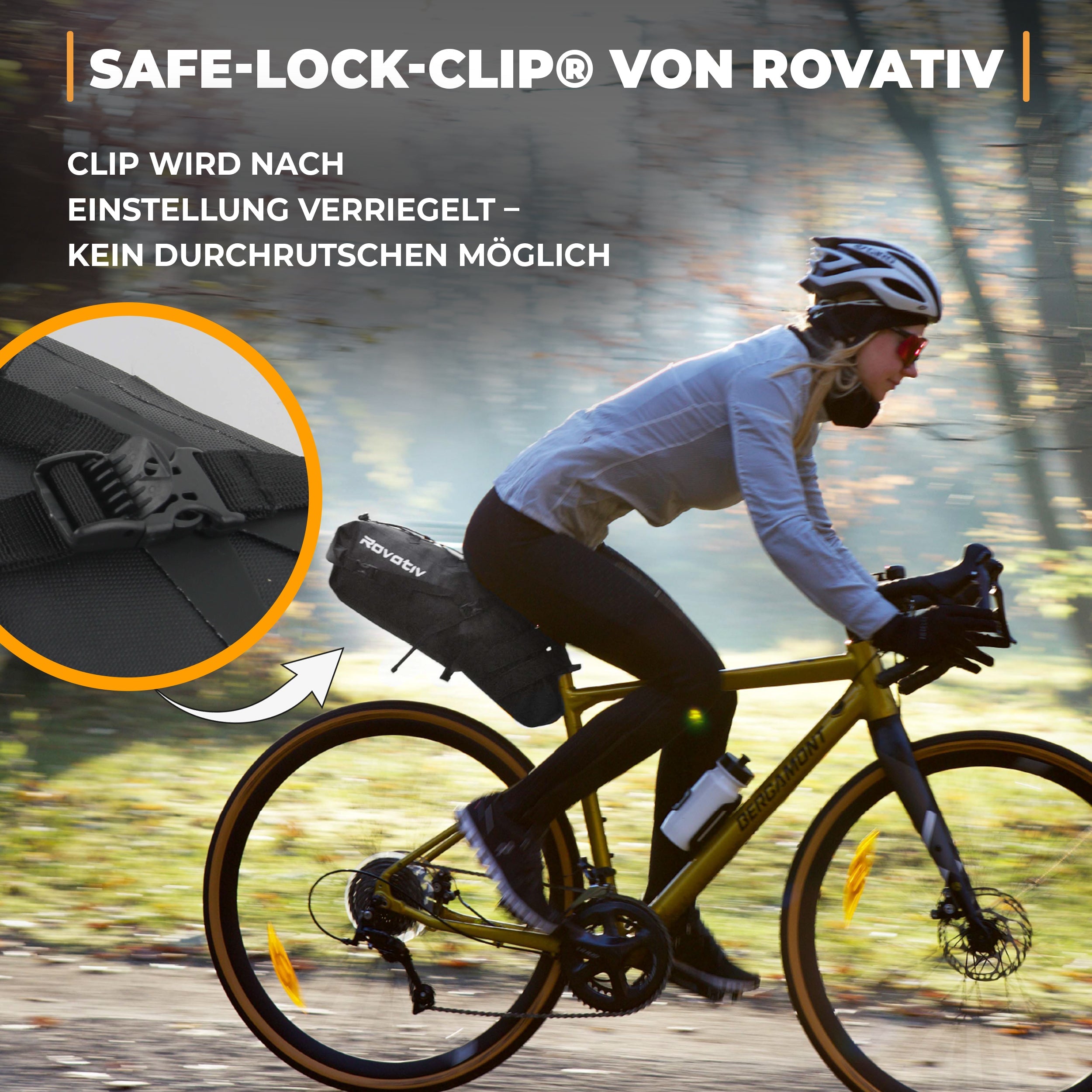 B-Ware - Rovativ® Satteltasche Bikepacking - 100% Wasserdicht [10 Liter]